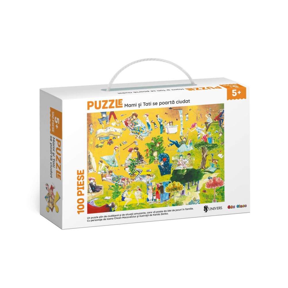 Puzzle---Mami-si-tati-se-poarta-ciudat-100-piese-EDU005