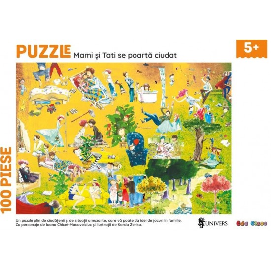 Puzzle---Mami-si-tati-se-poarta-ciudat-100-piese-EDU005