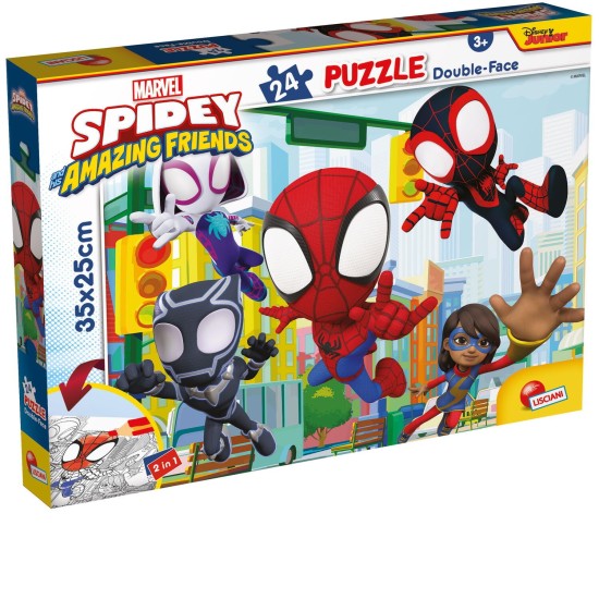 Puzzle-de-colorat---Paienjenelul-Marvel-i-prietenii-lui-uimitori-24-de-piese-L99603