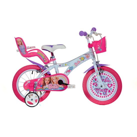 Bicicleta-copii-14---Barbie-la-plimbare-614G-BAF
