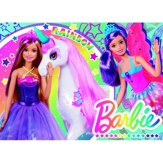 Puzzle-de-colorat-maxi---Barbie-4-x-48-de-piese-L99467