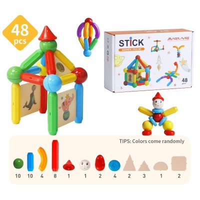 Set-de-constructie-magnetic---STICK-48-piese-MPO-48