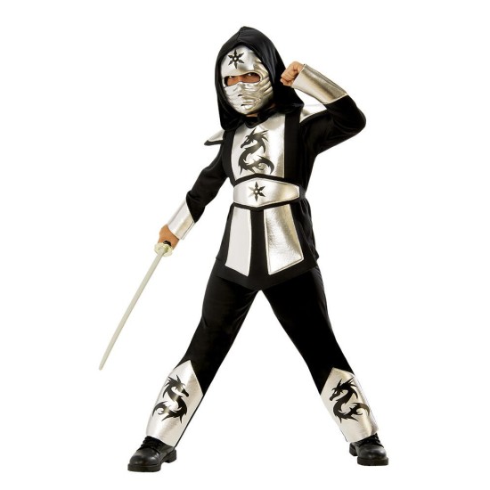 Costum-de-carnaval---Ninja-Argintiu-641142