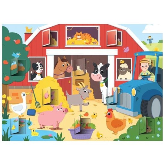 Puzzle-cu-surprize---Distractie-la-ferma-20-piese-1005536