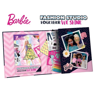 Set-de-colorat-cu-activitati-Barbie---Fashion-Studio-L12808