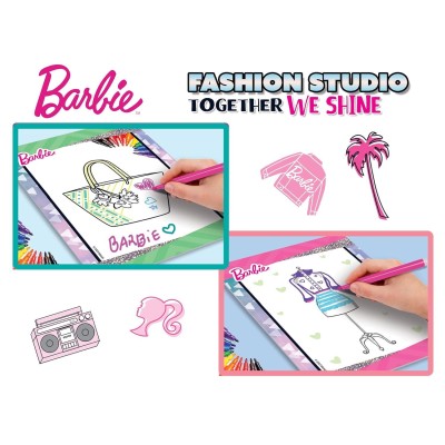 Set-de-colorat-cu-activitati-Barbie---Fashion-Studio-L12808