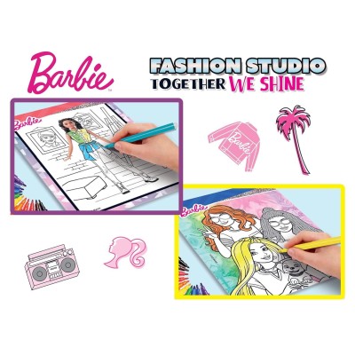 Set-de-colorat-cu-activitati-Barbie---Fashion-Studio-L12808