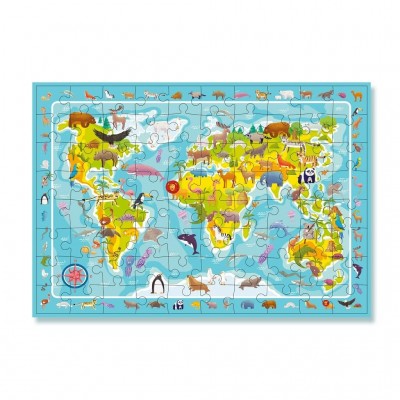 Puzzle---Harta-animalelor-lumii-80-piese-DO300133