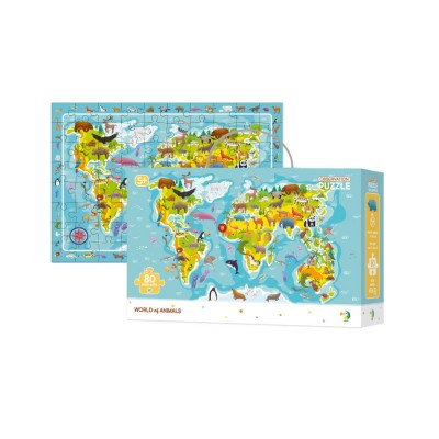 Puzzle---Harta-animalelor-lumii-80-piese-DO300133