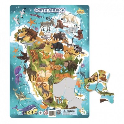 Puzzle-cu-rama---America-de-Nord-53-piese-DOR300177