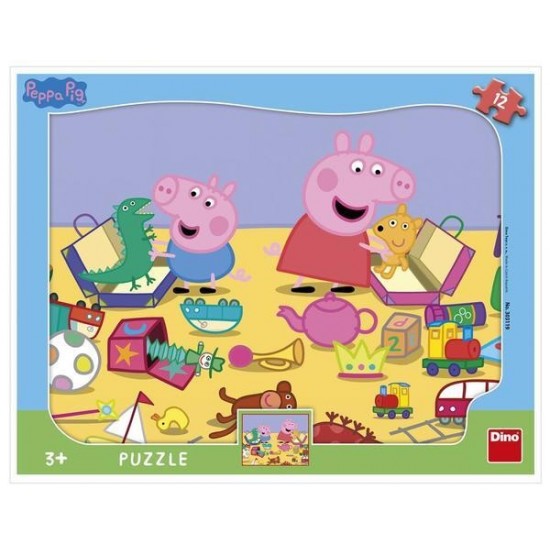 Puzzle-cu-rama---La-joaca-cu-Peppa-Pig-12-piese-303119