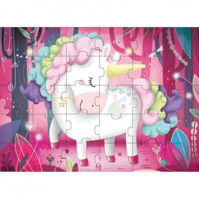 Puzzle-30-piese-cu-carte---Unicorn-978-88-303-0171-9